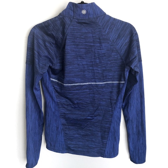 SOLD Athleta | Half Zip Jacket Pullover Blue/Black - Picture 2 of 7